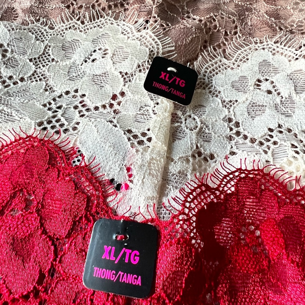 La Senza • 4 Pack • 3 silky Fabric, 1 cotton • NWT • Thong